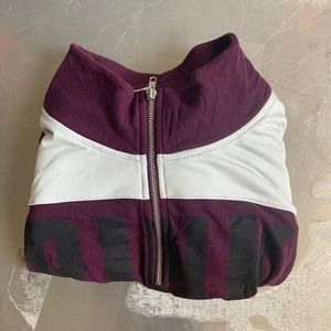VS Pink Maroon and White Logo Pullover